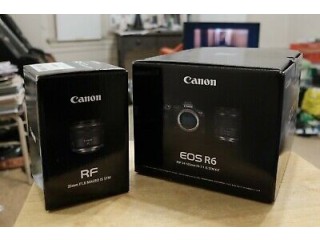 Canon EOS R6 d'occasion avec objectif RF 24-105 f4.7-7.1 et objectif RF 35 f1.8